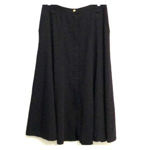 Vintage Wool Blend Balsler Black Skirt